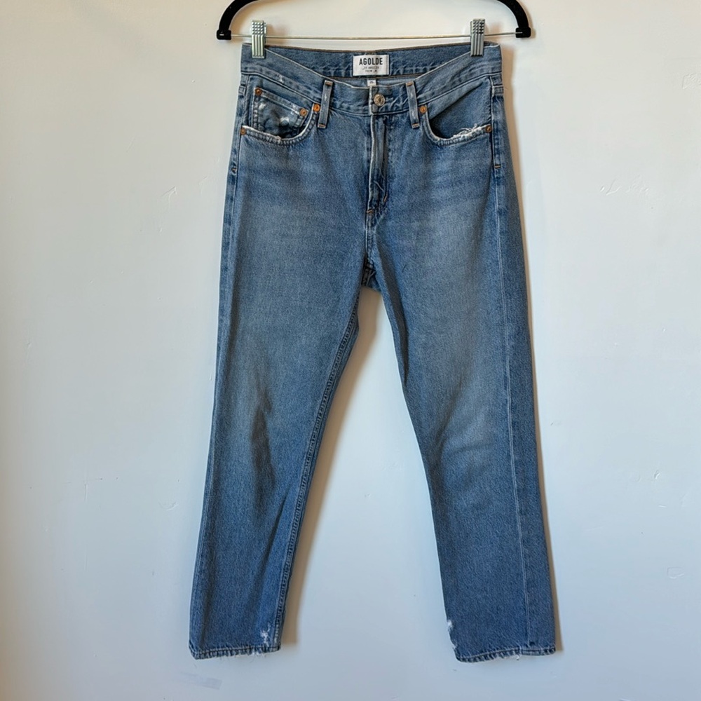 Agolde mid wash jean